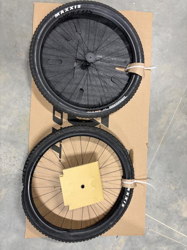 Zip tie at tire